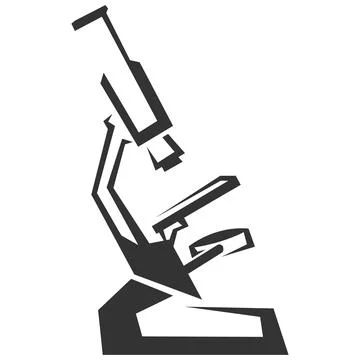 Laboratory Microscope Science Research Icon Stock Illustration