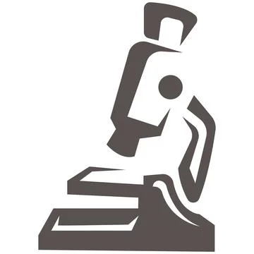 Laboratory Microscope Science Research Icon Stock Illustration