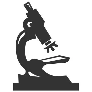 Laboratory Microscope Science Research Icon Illustrazione stock