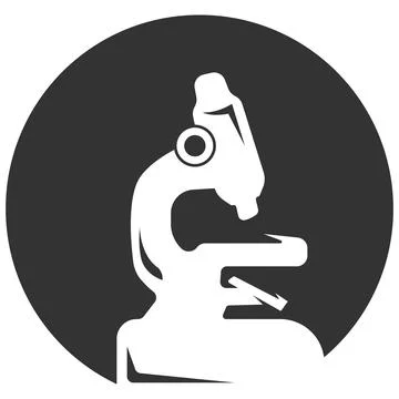 Laboratory Microscope Science Research Icon Stock Illustration
