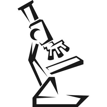 Laboratory Microscope Science Research Icon Stock Illustration