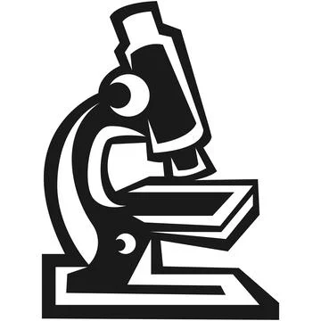 Laboratory Microscope Science Research Icon Stock Illustration