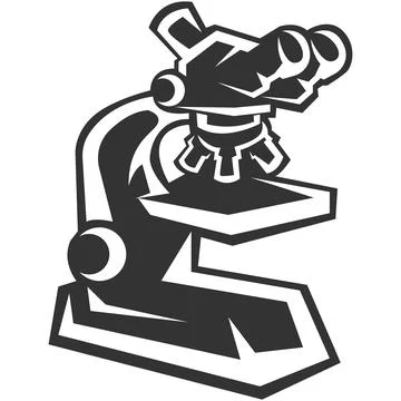 Laboratory Microscope Science Research Icon Stock Illustration