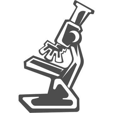 Laboratory Microscope Science Research Icon Stock Illustration