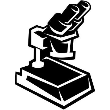 Laboratory Microscope Science Research Icon Stock Illustration