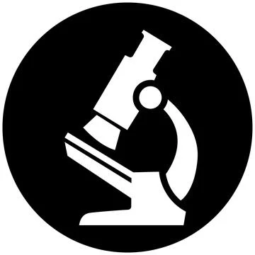 Laboratory Microscope Science Research Icon Stock Illustration