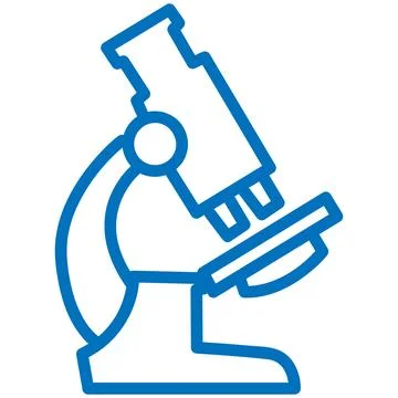 Laboratory Microscope Science Research Icon Stock Illustration