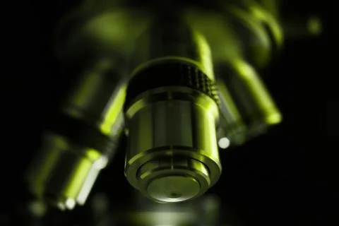 Laboratory microscope for scientific research. Stock Photos