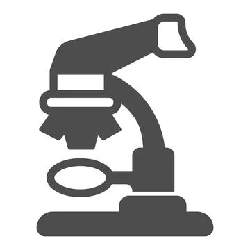 Laboratory microscope solid icon, equipment concept, lab, medical microscope Stock Illustration