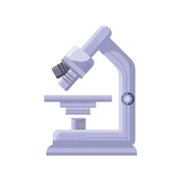 Laboratory microscope on white background Illustrazione stock