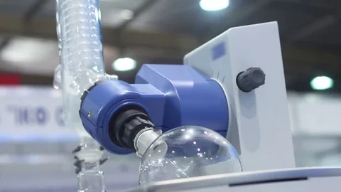Laboratory mixer liquids Stock Footage 73387413