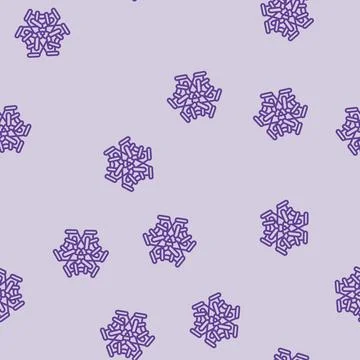 Laboratory molecular structure line seamless pattern Stock Illustration