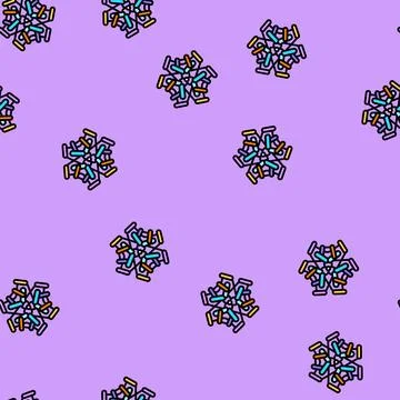 Laboratory molecular structure vector seamless pattern Illustrazione stock