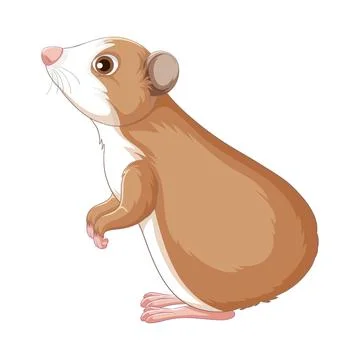 Laboratory mouse isolated on white background holding laboratory equipment in Illustration