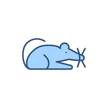 Laboratory Mouse related vector icon. Stock Illustration