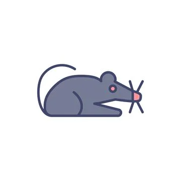 Laboratory Mouse related vector icon. 스톡 일러스트