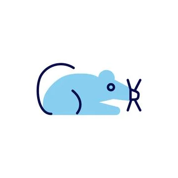 Laboratory Mouse related vector icon. Stock Illustration