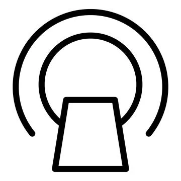 Laboratory mri icon outline vector. Magnetic scanner Stock Illustration