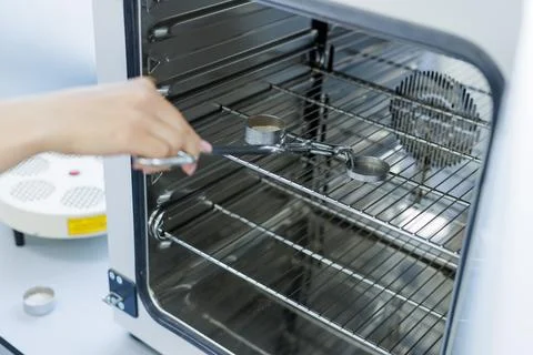 Laboratory Oven Sample Testing for Quality Control in Scientific Research a.. Stock Photos