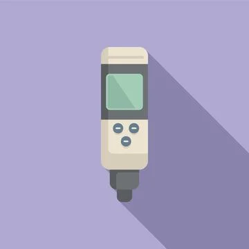 Laboratory ph meter icon flat vector. Soil measure kit Stock Illustration