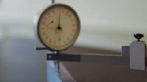 Laboratory for precise quality control of metal products in factory. Industrial Video stock 127557233