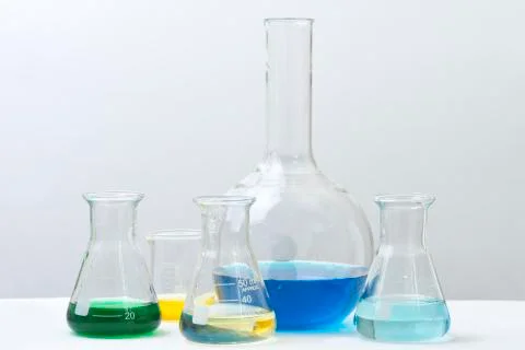 Laboratory reagents Foto stock