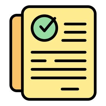 Laboratory report icon vector flat Illustrazione stock