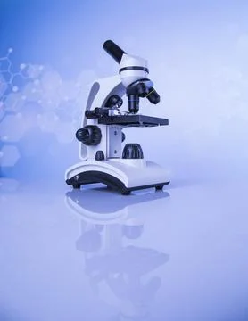 Laboratory Research and Development, Microscope Stock Photos