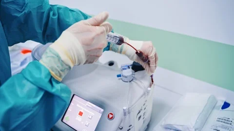 Laboratory research of stem cells. Platelet-Rich plasma preparation. Stock Footage 119861050