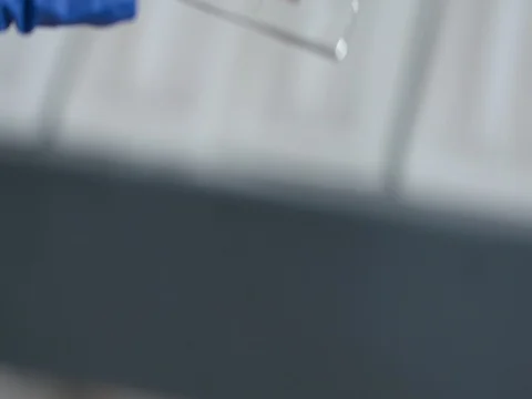 Laboratory sample on glass Stock Footage 75766366