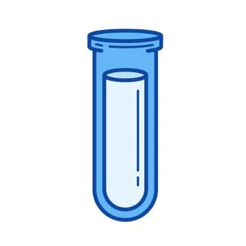 Laboratory sample line icon. 스톡 일러스트