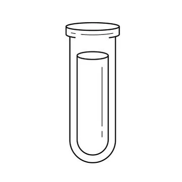 Laboratory sample line icon. イラスト素材