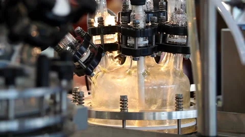 Laboratory scale process plant for batch wise mixing and emulsifying Stock Footage 90858561