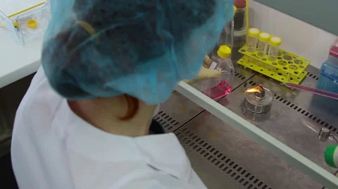 In the laboratory, scientific research Stock Footage 61130238