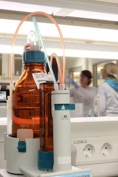 Laboratory settings Stock Photos