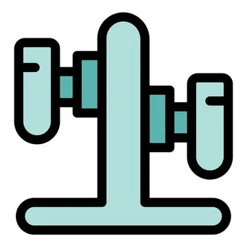 Laboratory shaker holding two test tubes for scientific experiment Stock Illustration