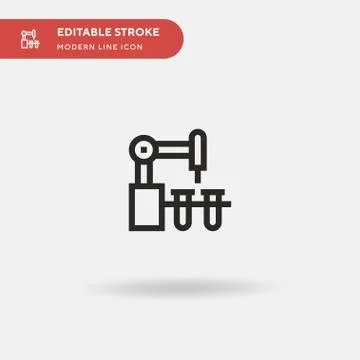 Laboratory Simple vector icon. Illustration symbol design template for web mo Stock Illustration
