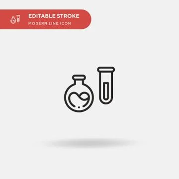 Laboratory Simple vector icon. Illustration symbol design template for web mo Stock Illustration