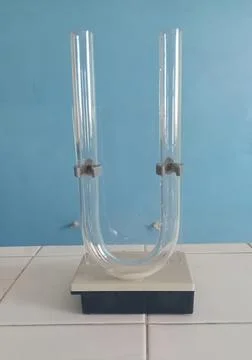 Laboratory Simulation of Volcanic Mobilization using a Chemical Reaction Stock Photos