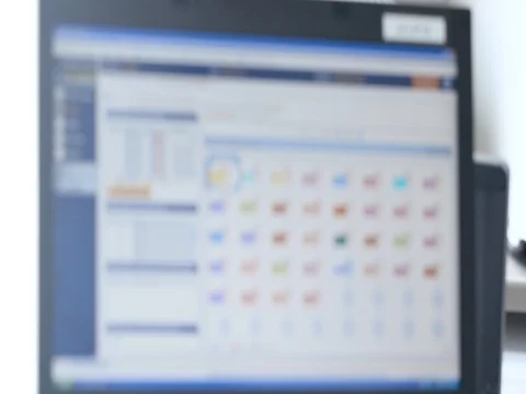 Laboratory software on screen Vídeo Stock 75767861