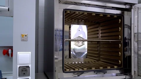 Laboratory sterilizer close-up Stock Footage 122108194