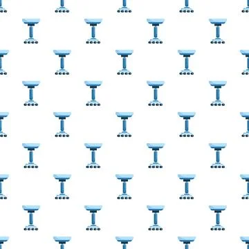 Laboratory stools seamless pattern repeating science furniture Stock Illustration