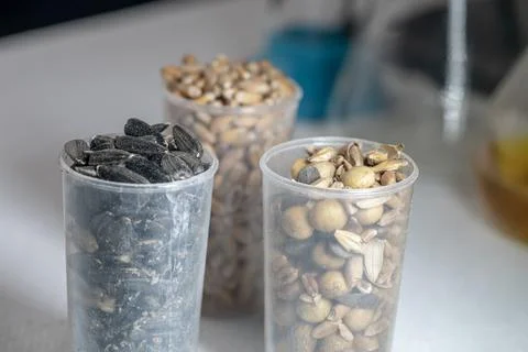 Laboratory studies of seeds. Studies on the analysis of agricultural grains.. Stock Photos