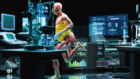 Laboratory Study of Thermogenesis and Fat Burning During Cardiovascular Activity Stock Footage 337697485