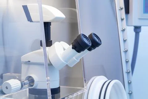 Laboratory for the study of viruses. Development of a vaccine in the pharmace Stock Photos