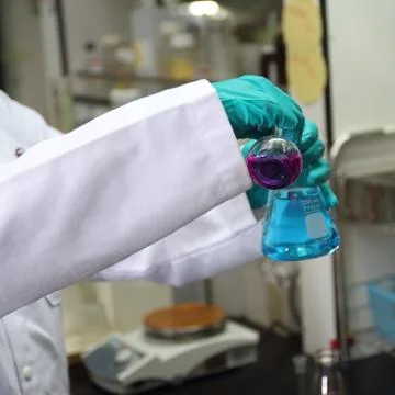 Laboratory technician at the work Stock-Fotos