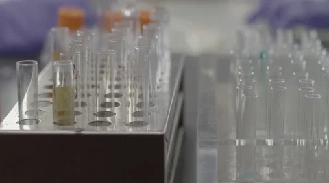 Laboratory technicians working in the laboratory Stock Footage 67553862