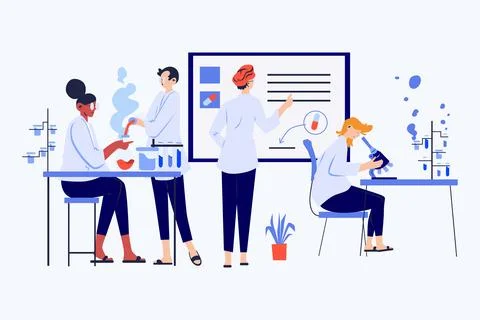 Laboratory Test Illustration Stock Illustration