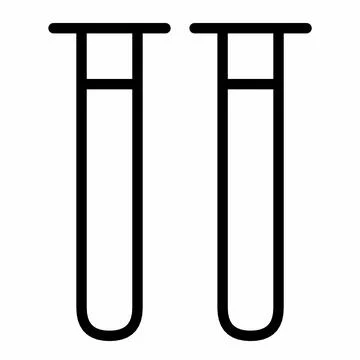Laboratory test linear icon Stock Illustration