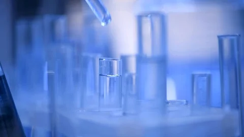 Laboratory test tube Stock Footage 129878948
